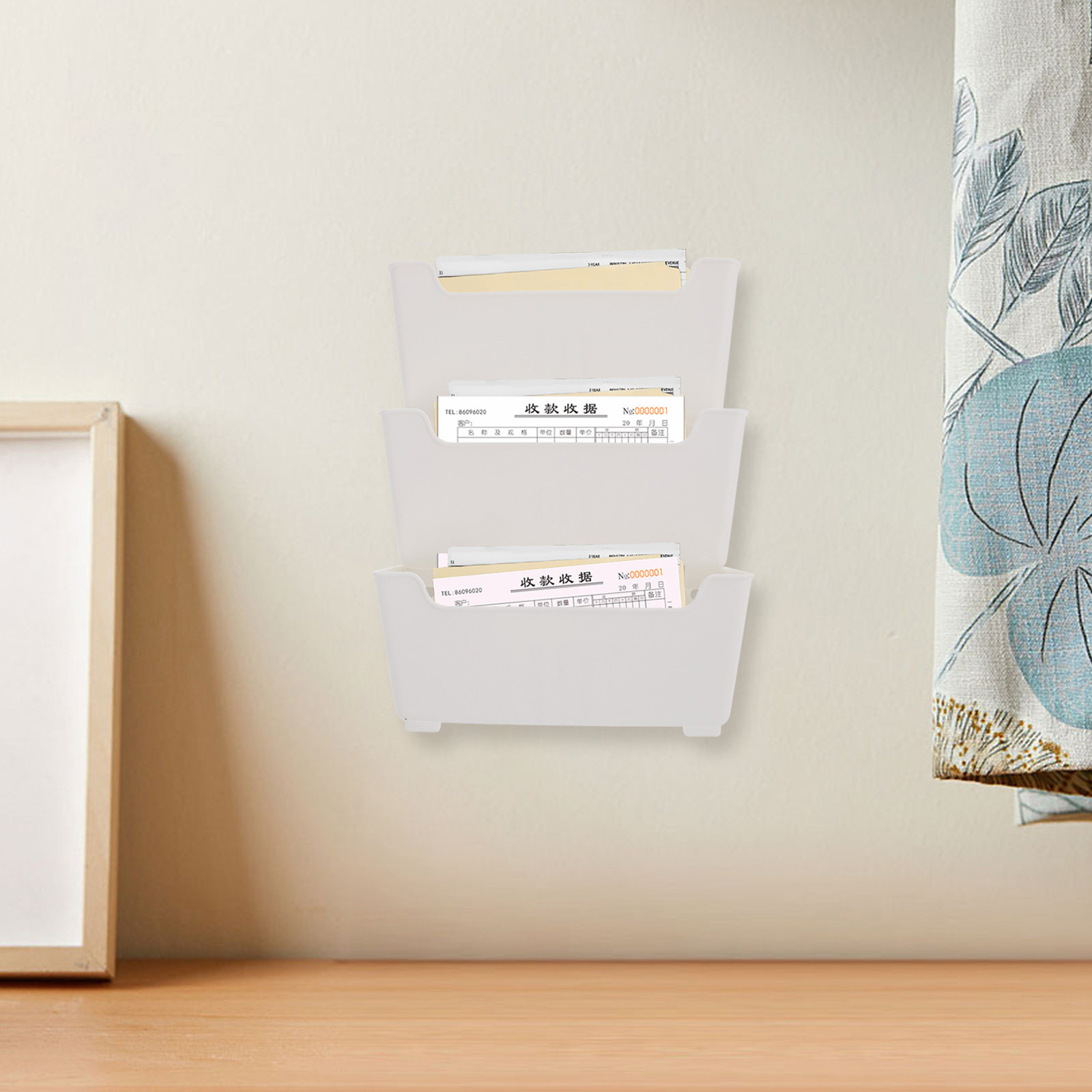 Magazine Holder Rack - 1 ensemble de range-documents mural, support