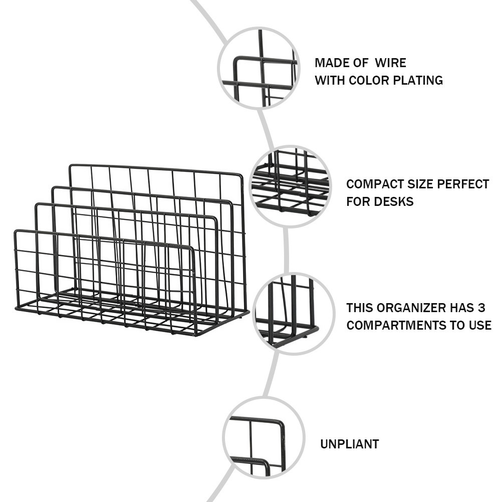 Organisateur de bureau en méta - Magazine Holder Rack avis et prix