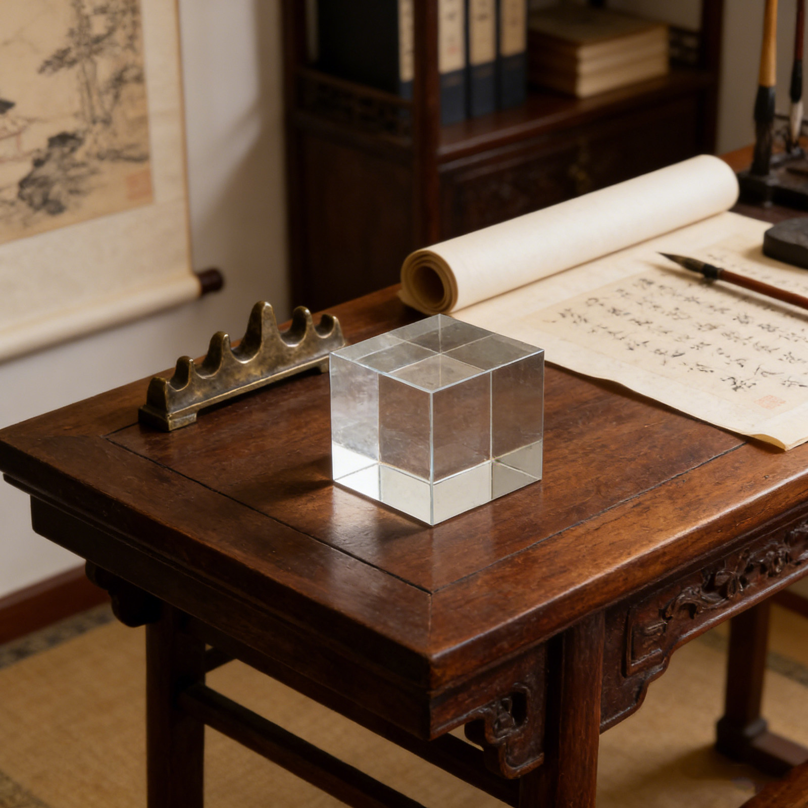 Presse-papier carré en cristal - Paper Weight Crystal avis et prix