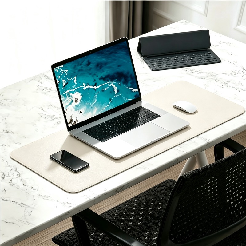 1 grand tapis de souris en sim - Leather Desk Pad avis et prix